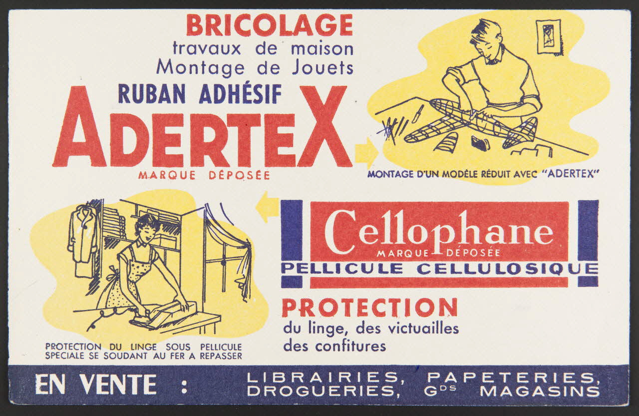 buvard publicitaire RUBAN ADHESIF  ADERTEX  MARQUE DEPOSEE 1994.34.619 Photo