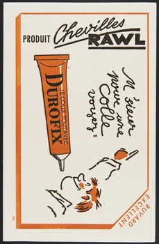 buvard publicitaire JE COLLE TOUT AVEC  DUROFIX 1994.34.621 Photo