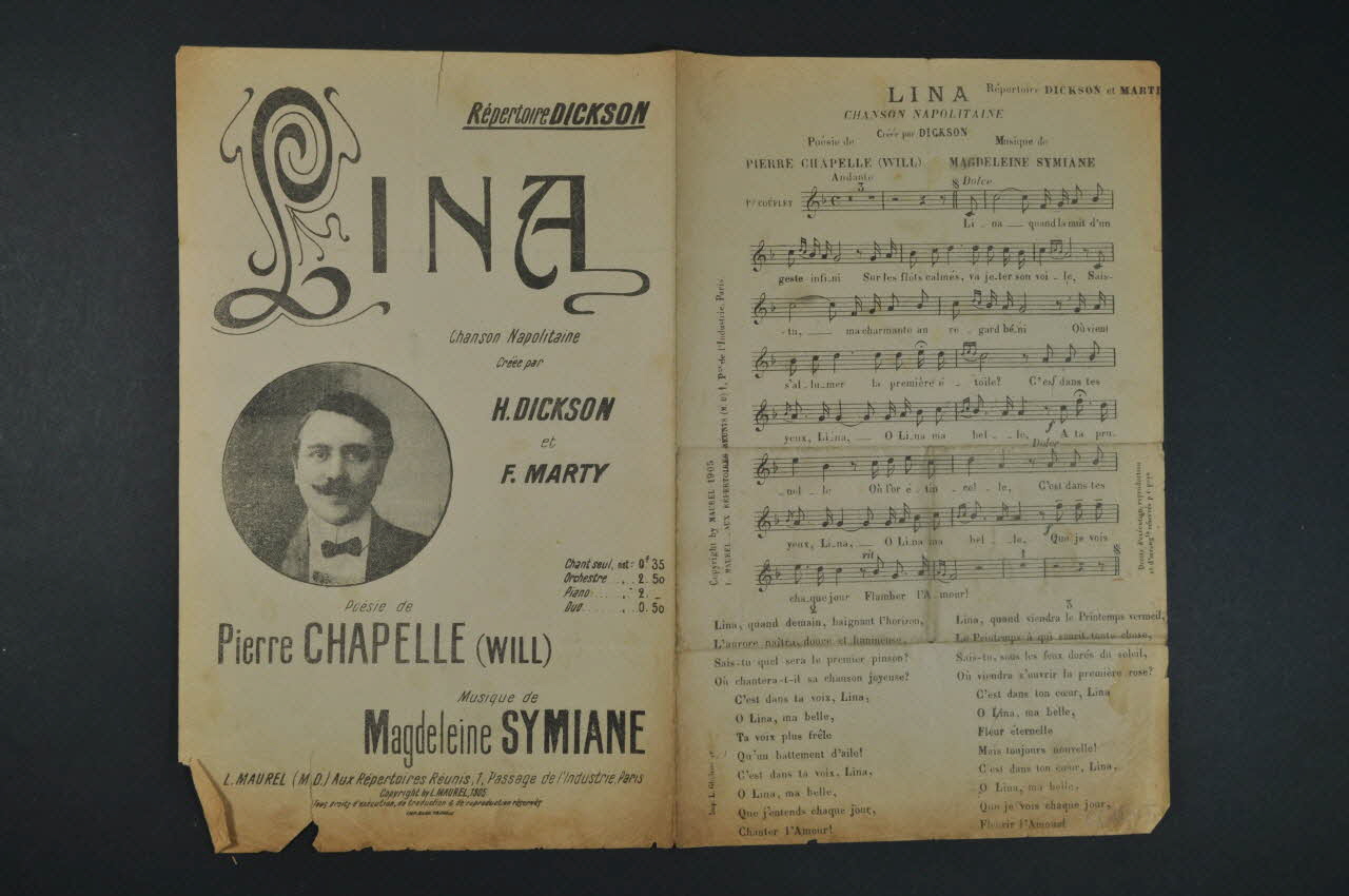 chanson petit format 1966.187.5 Photo Mucem