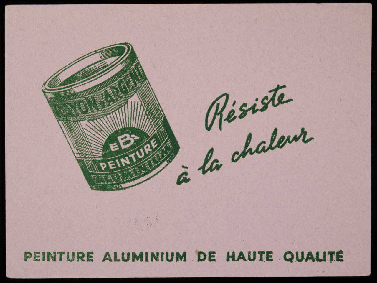 buvard publicitaire EBA  PEINTURE  ALUMINIUM 1994.34.629 Photo