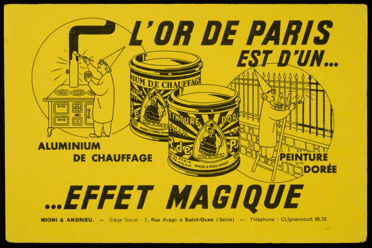 buvard publicitaire L'OR DE PARIS  EST D'UN...  ...EFFET MAGIQUE 1994.34.639 Photo