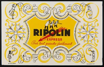 buvard publicitaire RIPOLIN  EXPRESS  Pour tout peindre facilement 1994.34.649 Photo