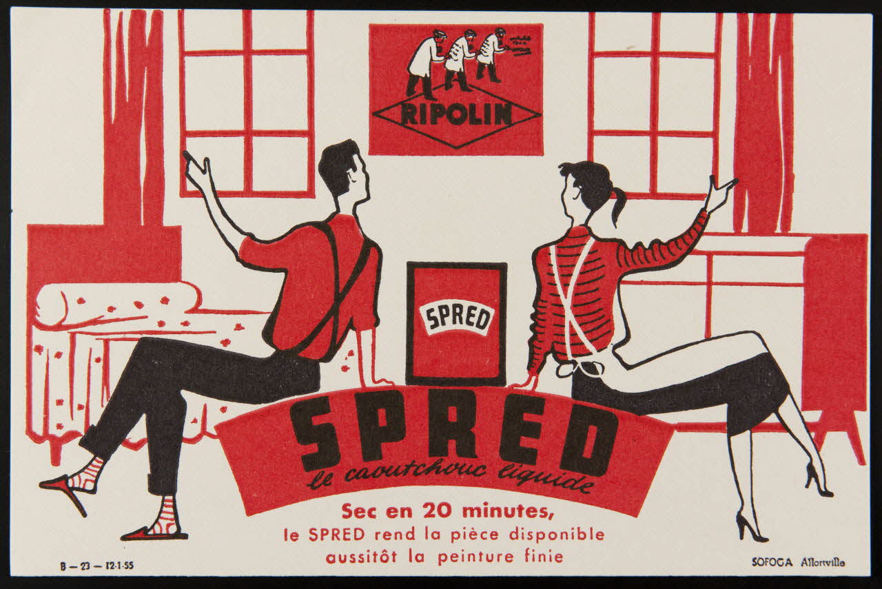 buvard publicitaire SPRED  le caoutchouc liquide 1994.34.650 Photo