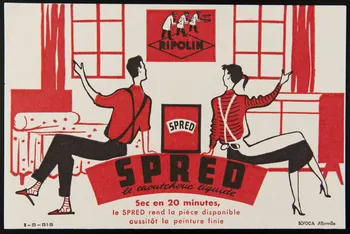 buvard publicitaire SPRED  le caoutchouc liquide 1994.34.650  Photo