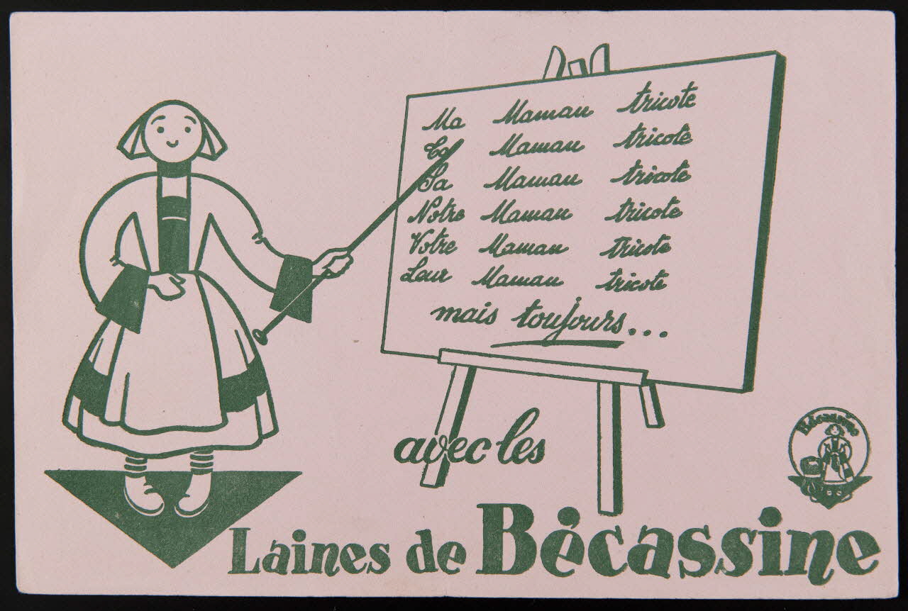 buvard publicitaire Laines de Bécassine 1994.34.659 Photo