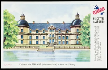 buvard publicitaire Château de SERRANT (Maine-et-Loire) - Vue sur l'étang 1994.34.66 Photo