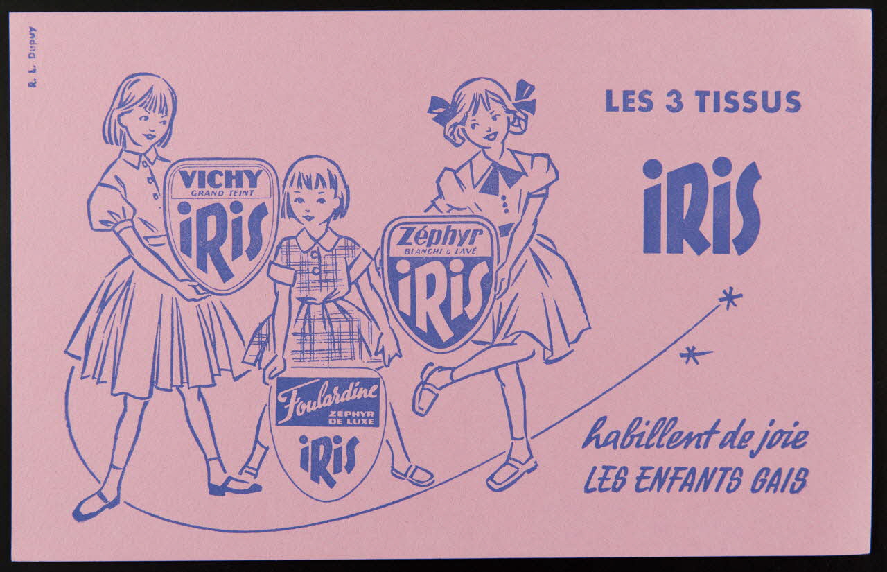 buvard publicitaire LES 3 TISSUS  IRIS 1994.34.667 Photo