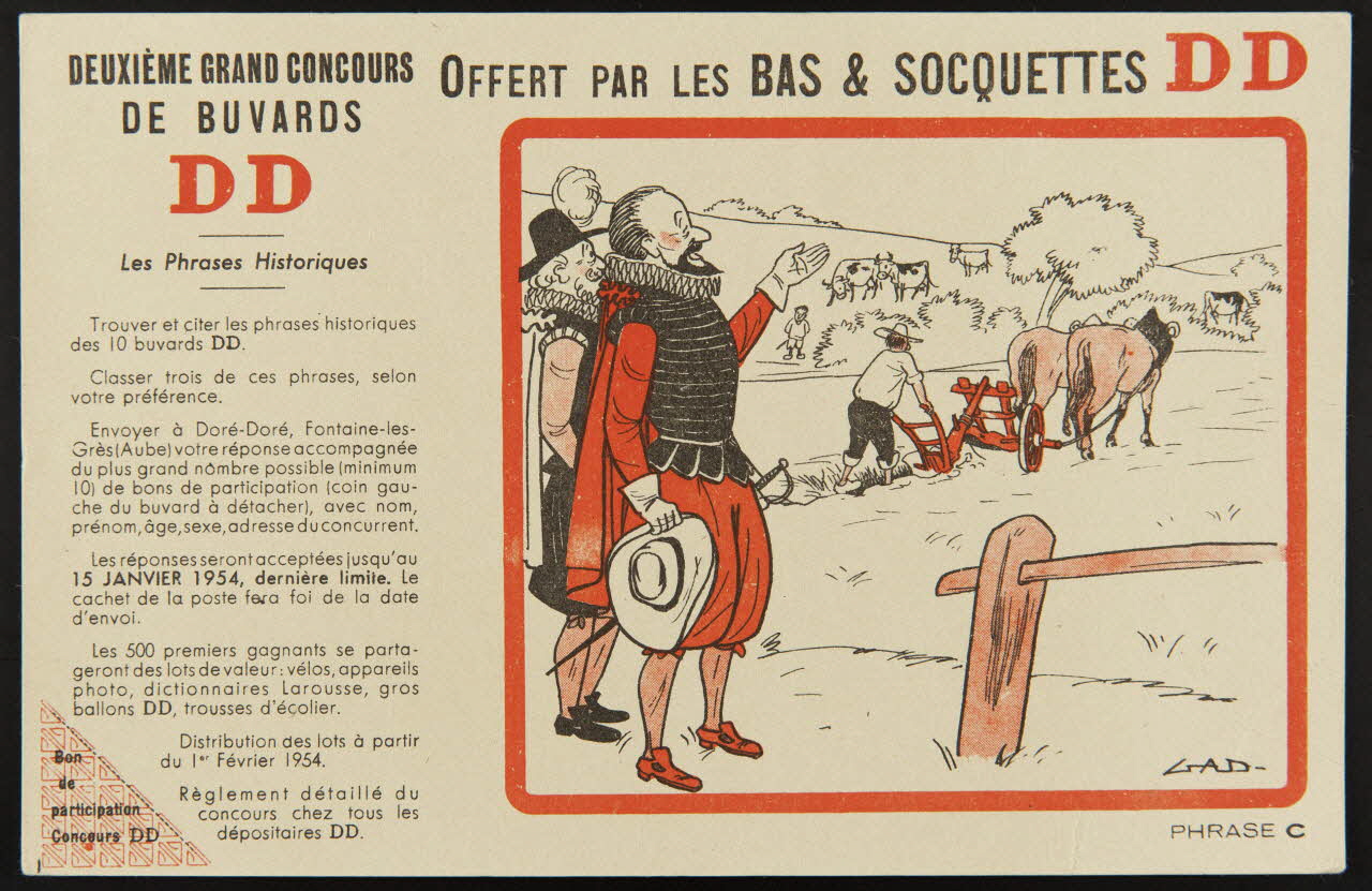 buvard publicitaire BAS & SOCQUETTES DD 1994.34.699 Photo