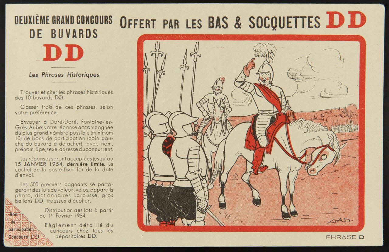 buvard publicitaire BAS & SOCQUETTES DD 1994.34.700 Photo