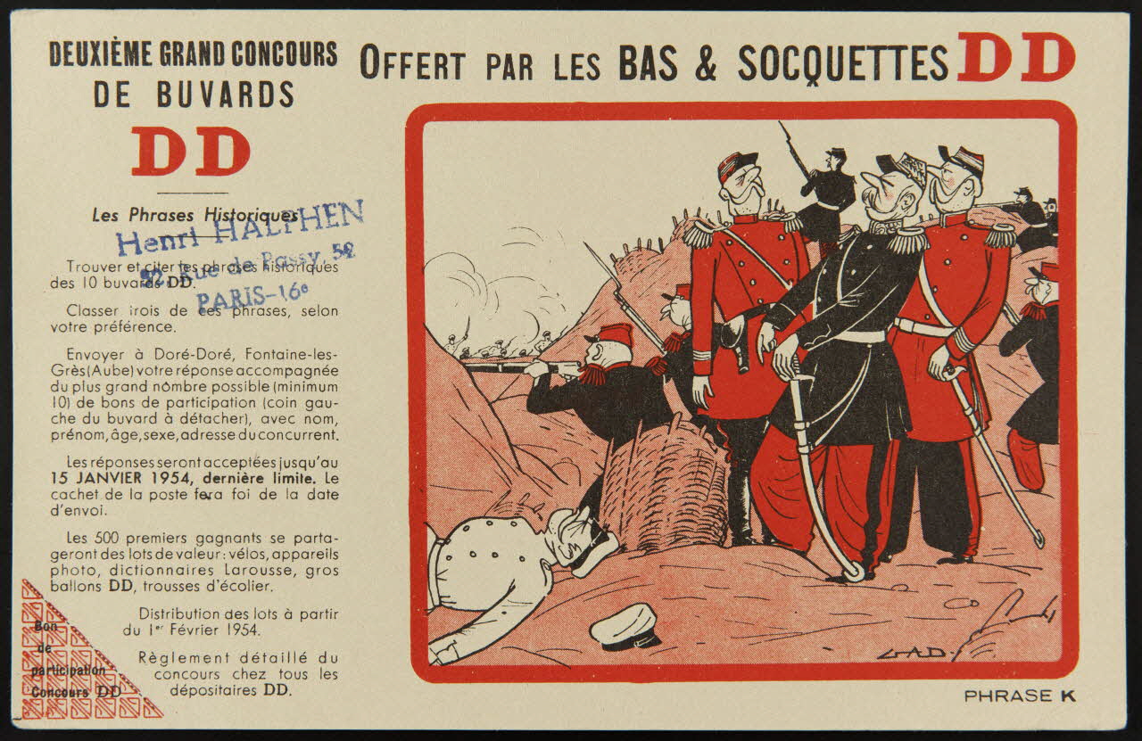 buvard publicitaire BAS & SOCQUETTES DD 1994.34.706 Photo