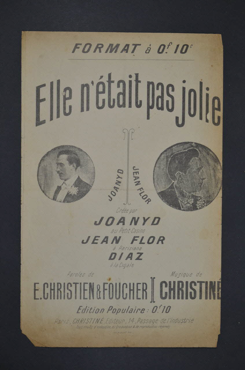 chanson petit format 1966.187.9 Photo Mucem