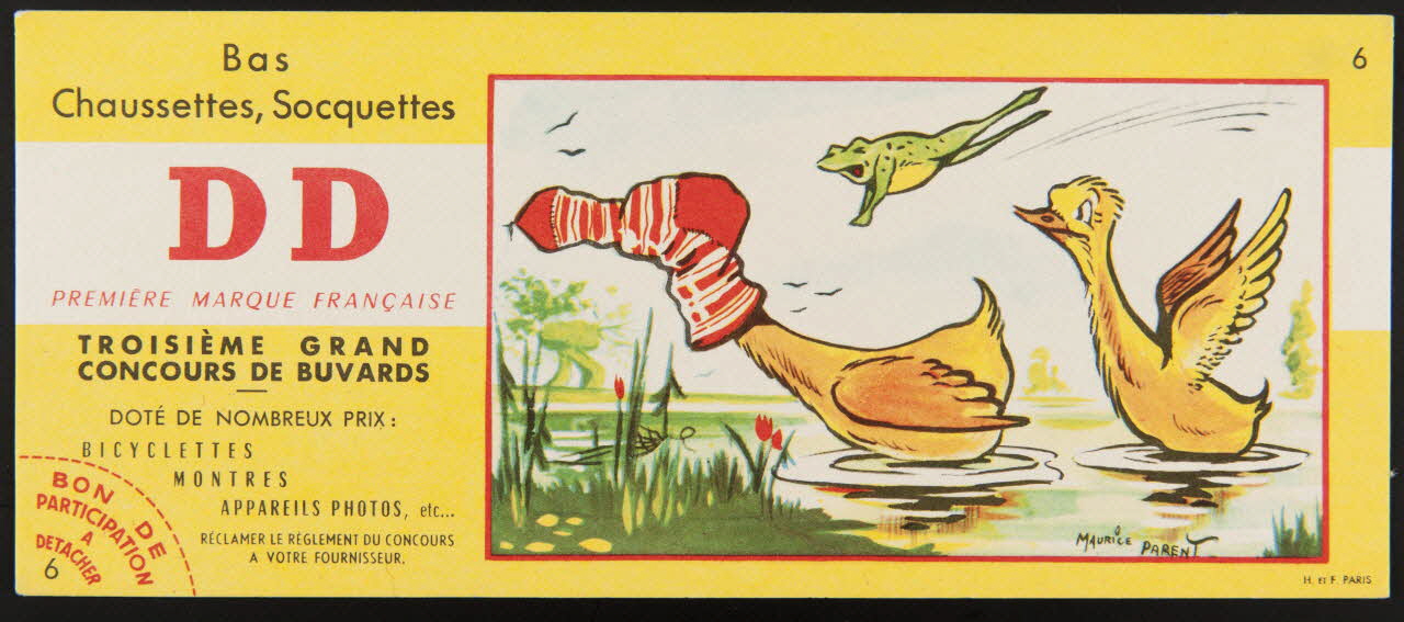 buvard publicitaire Bas  Chaussettes, Socquettes  DD 1994.34.715 Photo