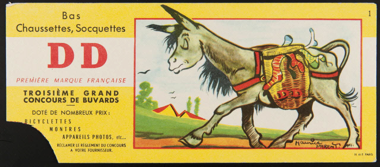 buvard publicitaire Bas  Chaussettes, Socquettes  DD 1994.34.716 Photo