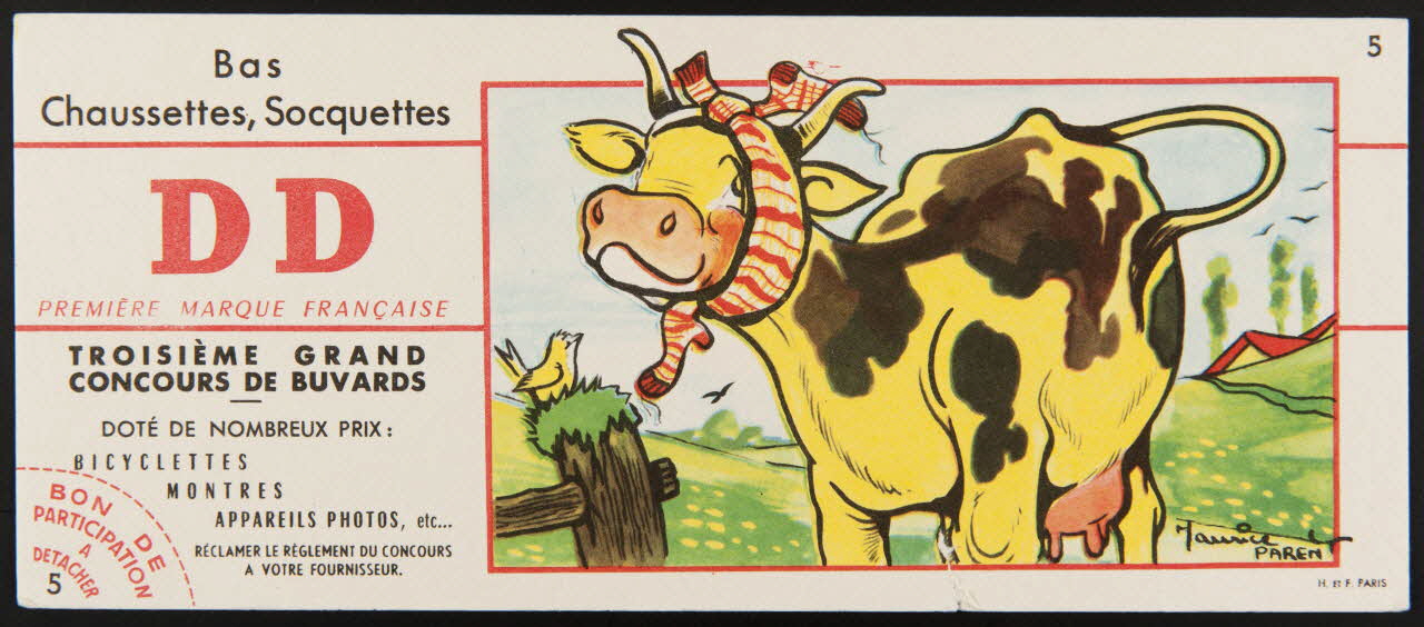 buvard publicitaire Bas  Chaussettes, Socquettes  DD 1994.34.717 Photo