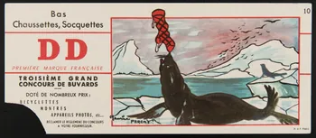 buvard publicitaire Bas  Chaussettes, Socquettes  DD 1994.34.718 Photo