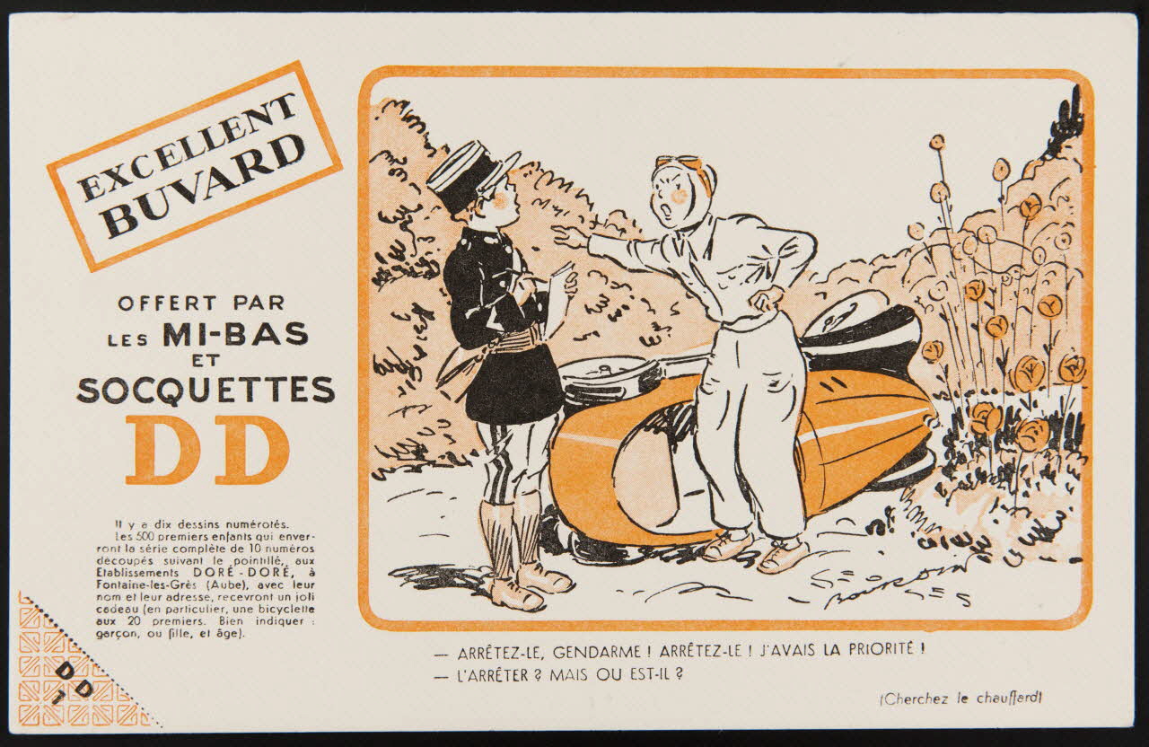 buvard publicitaire LES MI-BAS  ET  SOCQUETTES  DD 1994.34.726 Photo