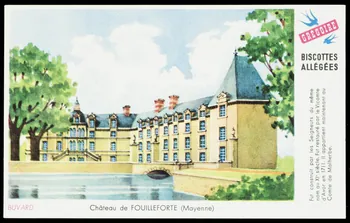 buvard publicitaire Château de FOUILLEFORTE (Mayenne) 1994.34.73 Photo