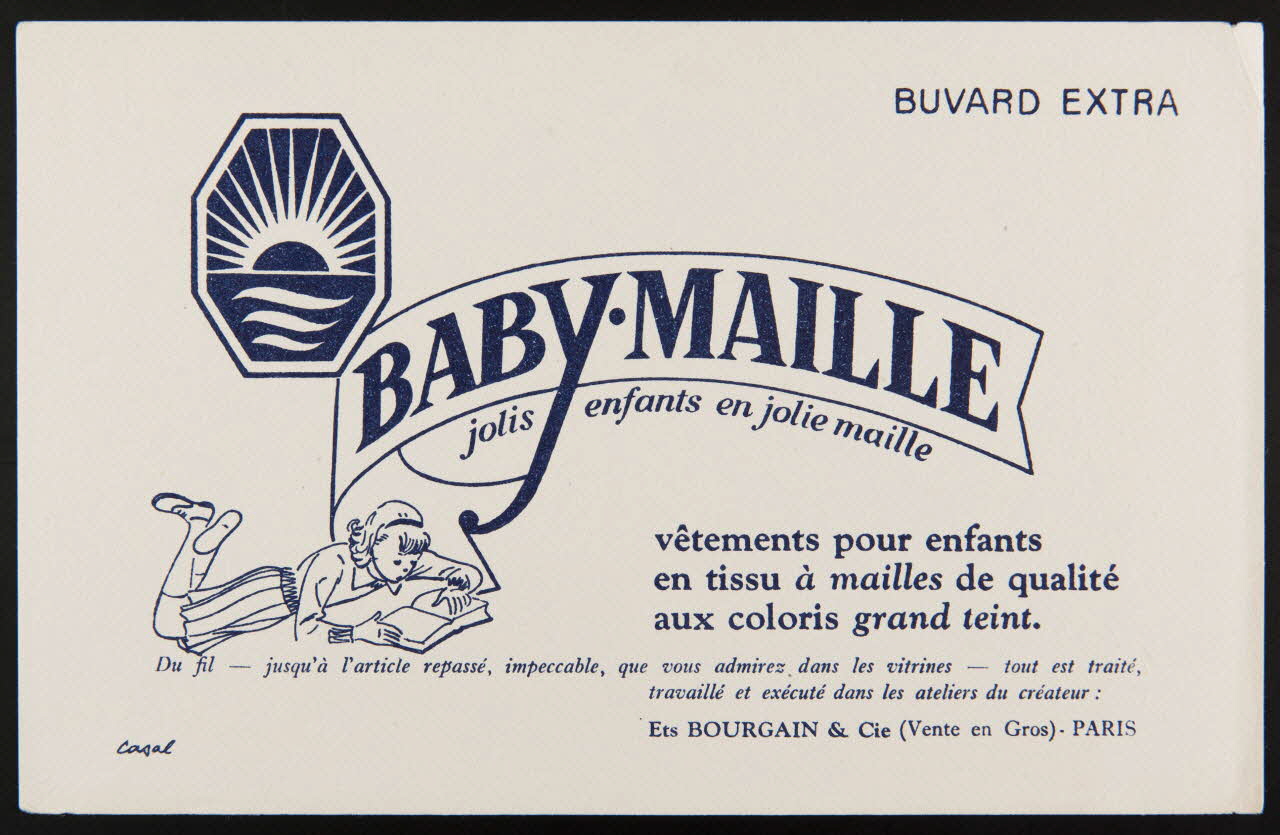 buvard publicitaire BABY.MAILLE  jolis enfants en jolie maille 1994.34.731 Photo