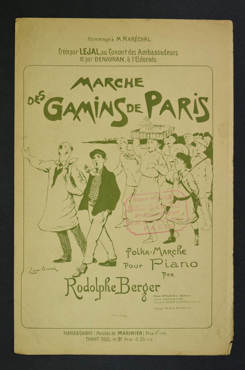 chanson petit format 1965.172.38 Photo Mucem