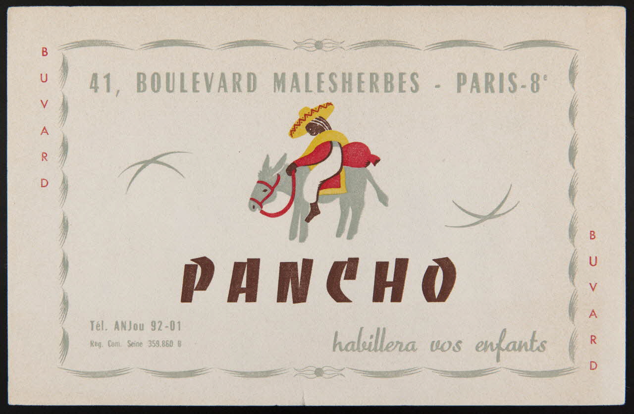 buvard publicitaire PANCHO  habillera vos enfants 1994.34.749 Photo