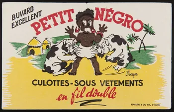 buvard publicitaire PETIT NEGRO 1994.34.756  Photo