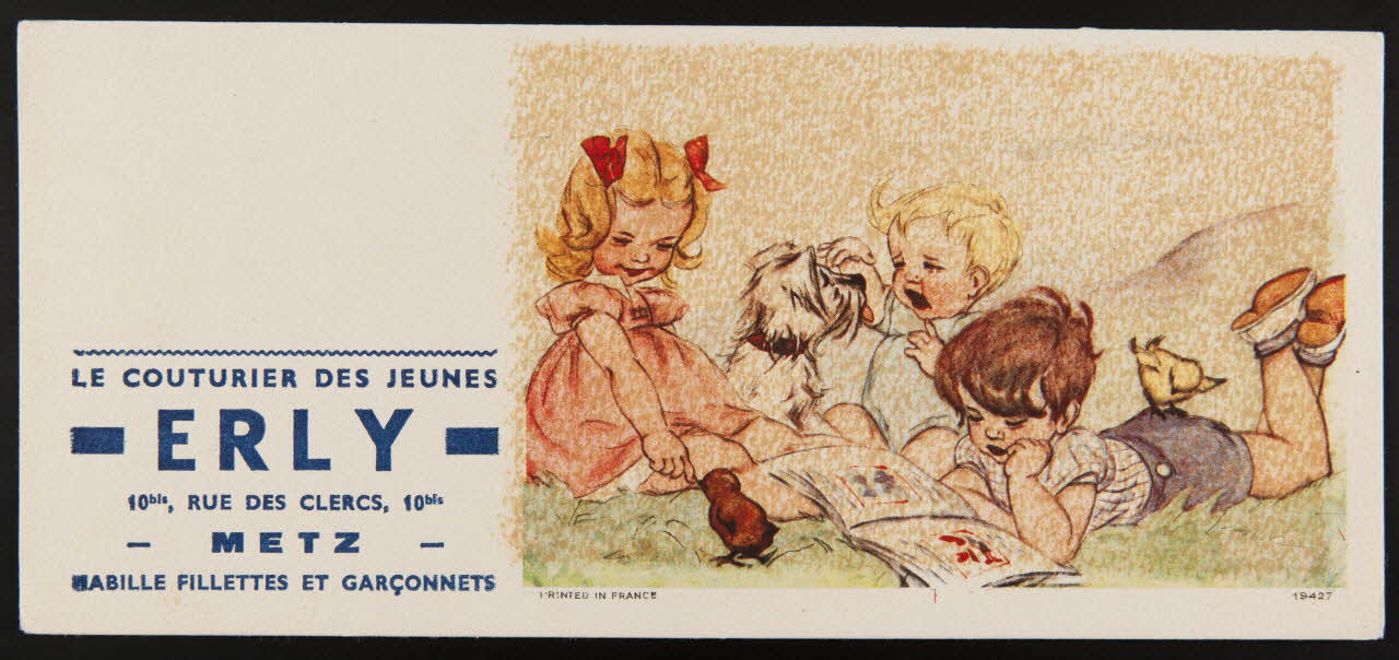 buvard publicitaire LE COUTURIER DES JEUNES  -ERLY- 1994.34.766 Photo