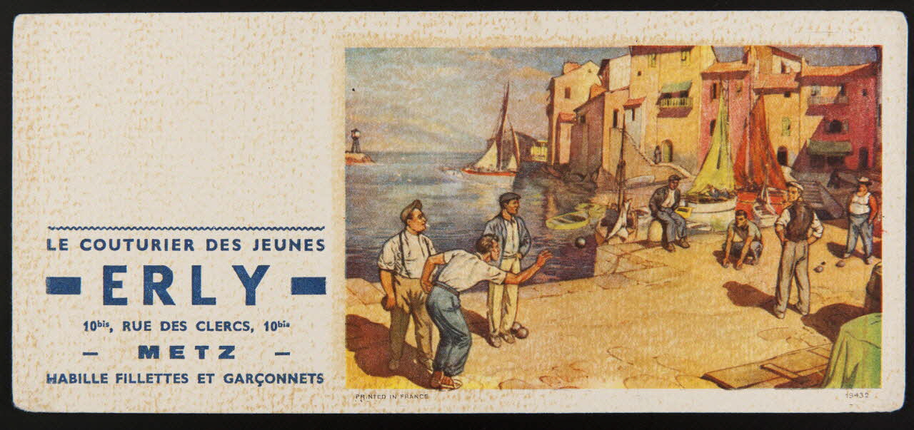 buvard publicitaire LE COUTURIER DES JEUNES  -ERLY- 1994.34.767 Photo