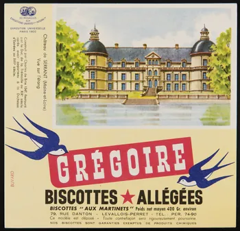 buvard publicitaire GREGOIRE  BISCOTTES ALLEGEES 1994.34.77 Photo
