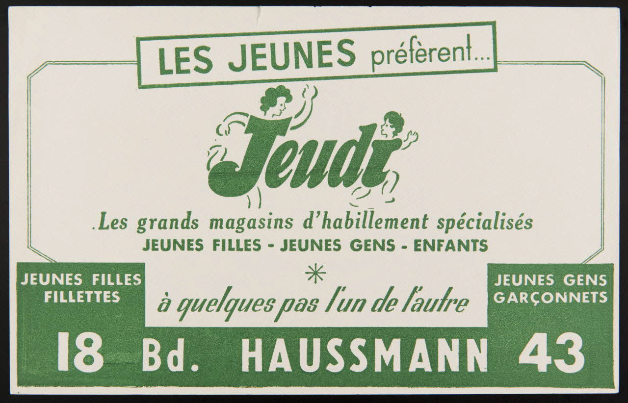 buvard publicitaire LES JEUNES préfèrent...  Jeudi 1994.34.770 Photo