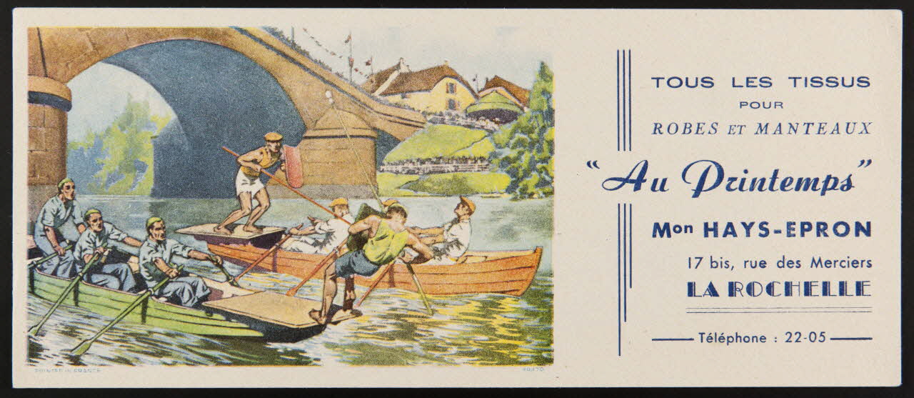 buvard publicitaire TOUS LES TISSUS  POUR  ROBES ET MANTEAUX 1994.34.773 Photo