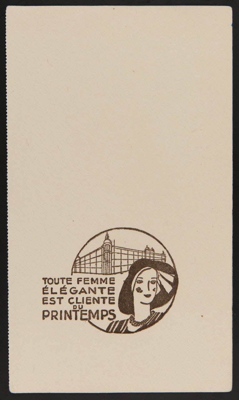 buvard publicitaire TOUTE FEMME  ELEGANTE  EST CLIENTE  DU  PRINTEMPS 1994.34.781 Photo