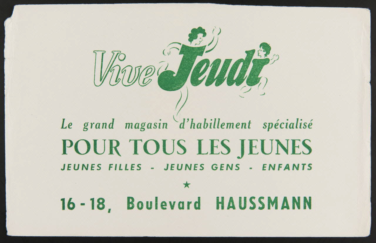 buvard publicitaire Vive Jeudi 1994.34.788 Photo