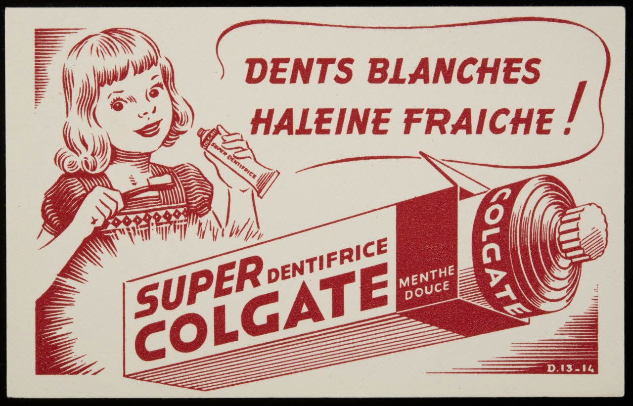 buvard publicitaire SUPER DENTIFRICE  COLGATE 1994.34.797 Photo
