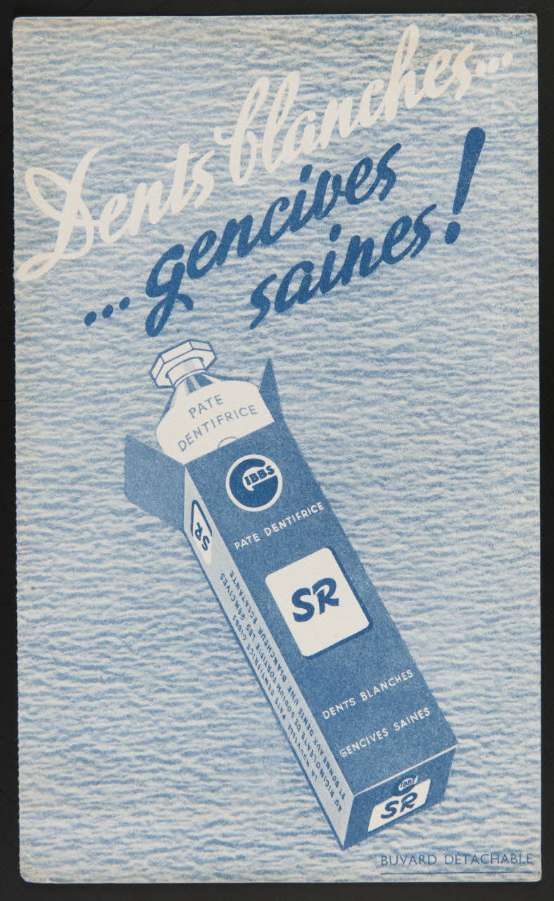 buvard publicitaire Dents blanches...  ...gencives  saines ! 1994.34.800 Photo