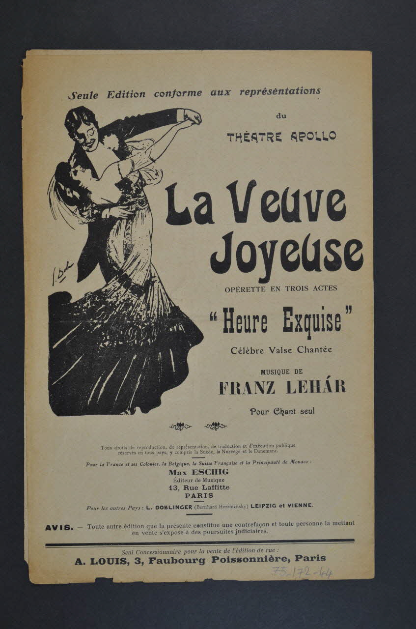 chanson petit format 1965.172.44 Photo Mucem