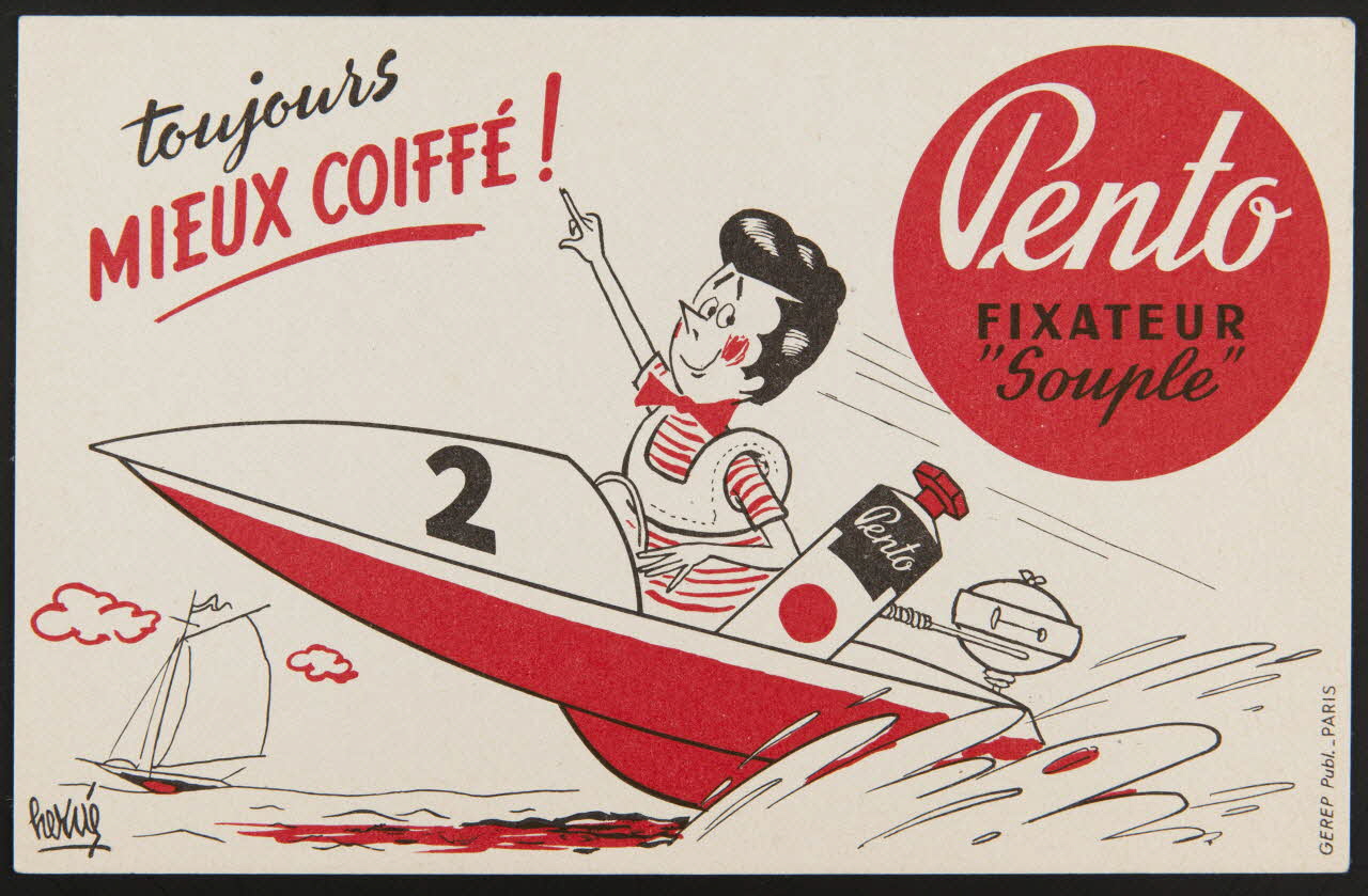 buvard publicitaire Toujours  MIEUX COIFFE !  Pento  FIXATEUR  "Souple" 1994.34.823 Photo