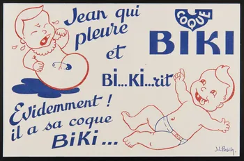buvard publicitaire COQUE  BIKI 1994.34.830 Photo