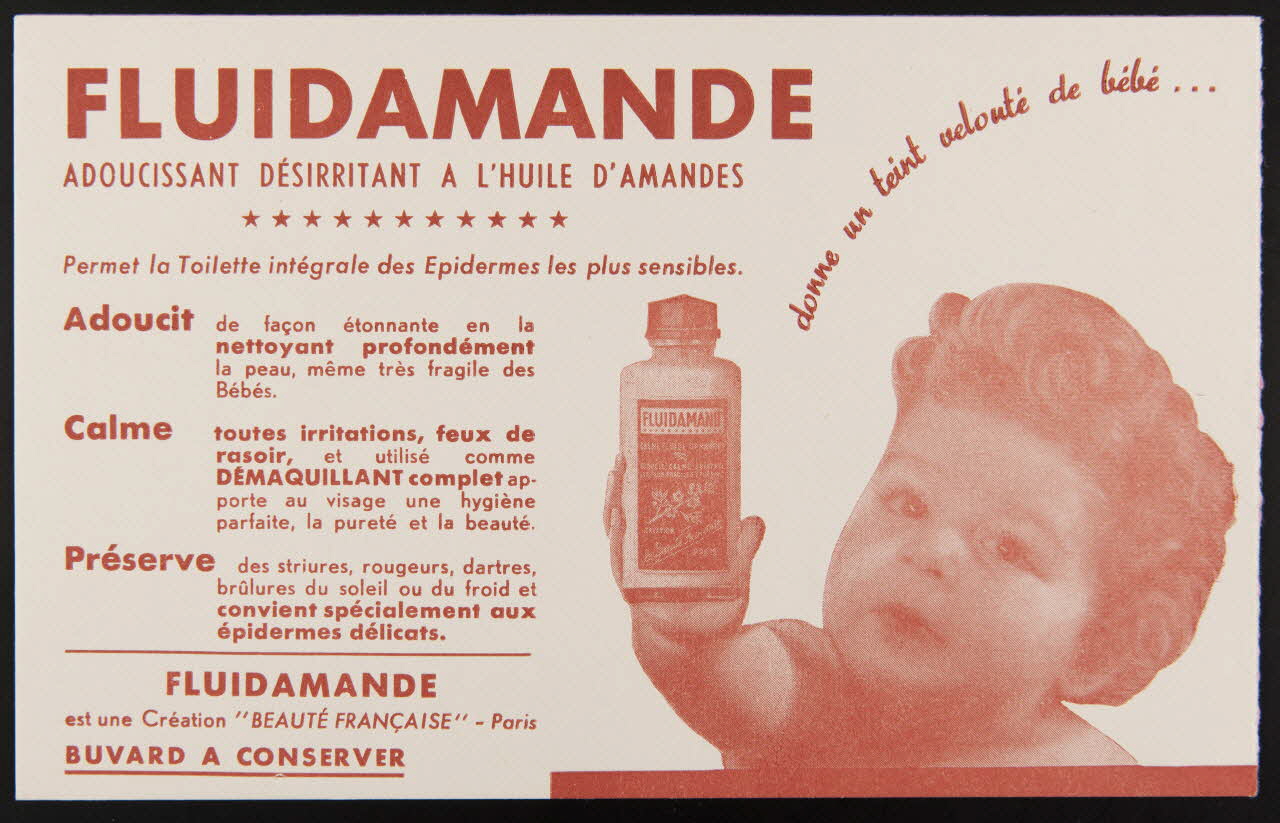 buvard publicitaire FLUIDAMANDE 1994.34.835 Photo
