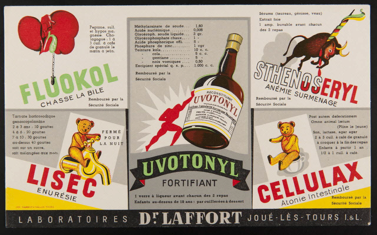 buvard publicitaire LABORATOIRES Dr. LAFFORT 1994.34.836 Photo