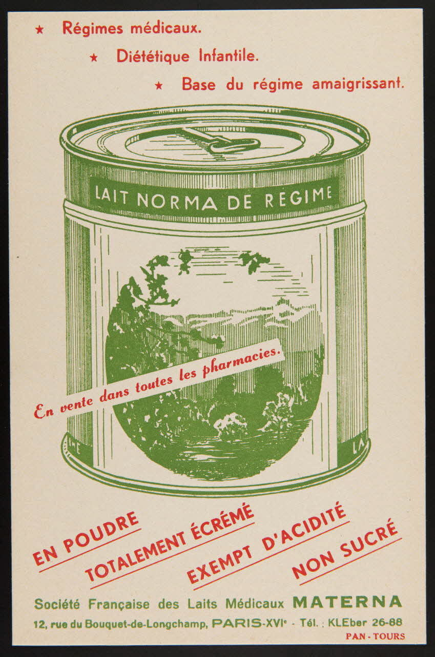 buvard publicitaire LAIT NORMA DE REGIME 1994.34.839 Photo