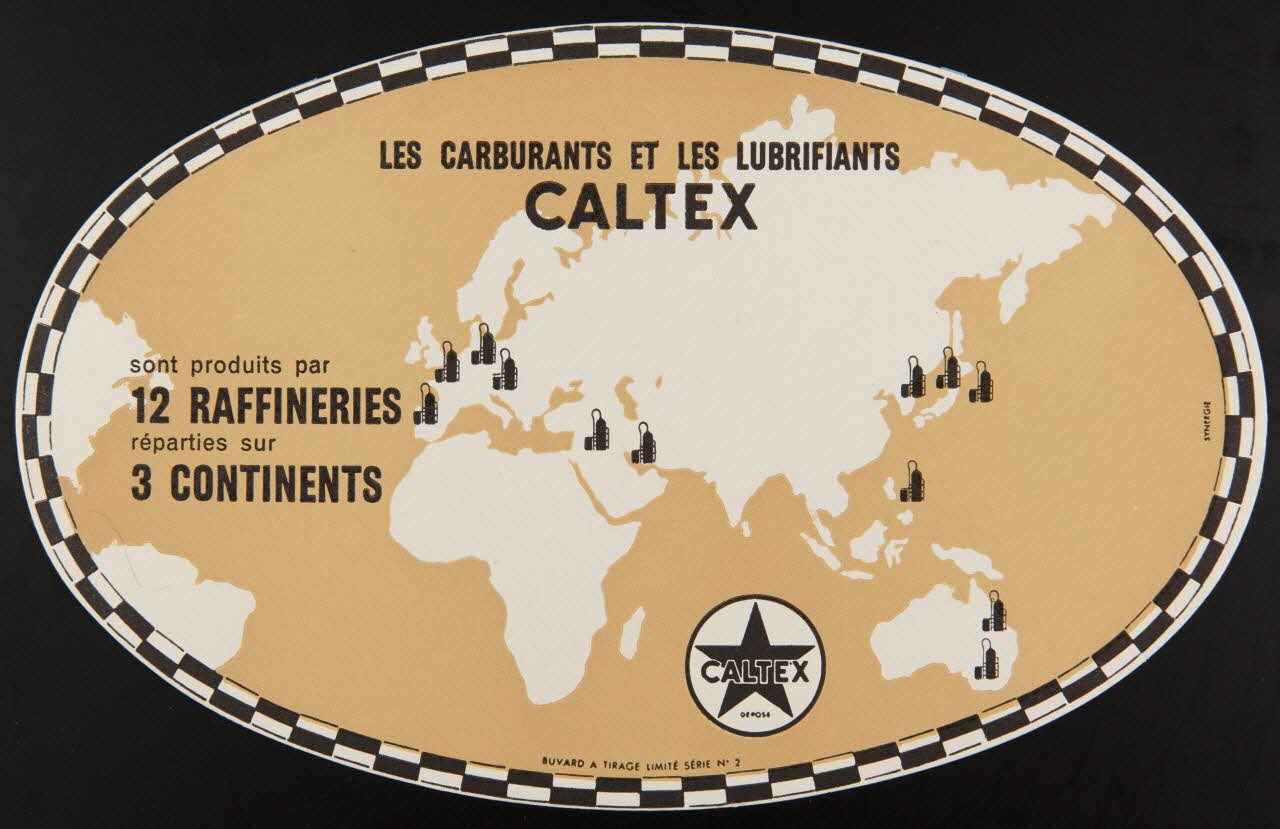 buvard publicitaire LES CARBURANTS ET LES LUBRIFIANTS  CALTEX 1994.34.844 Photo