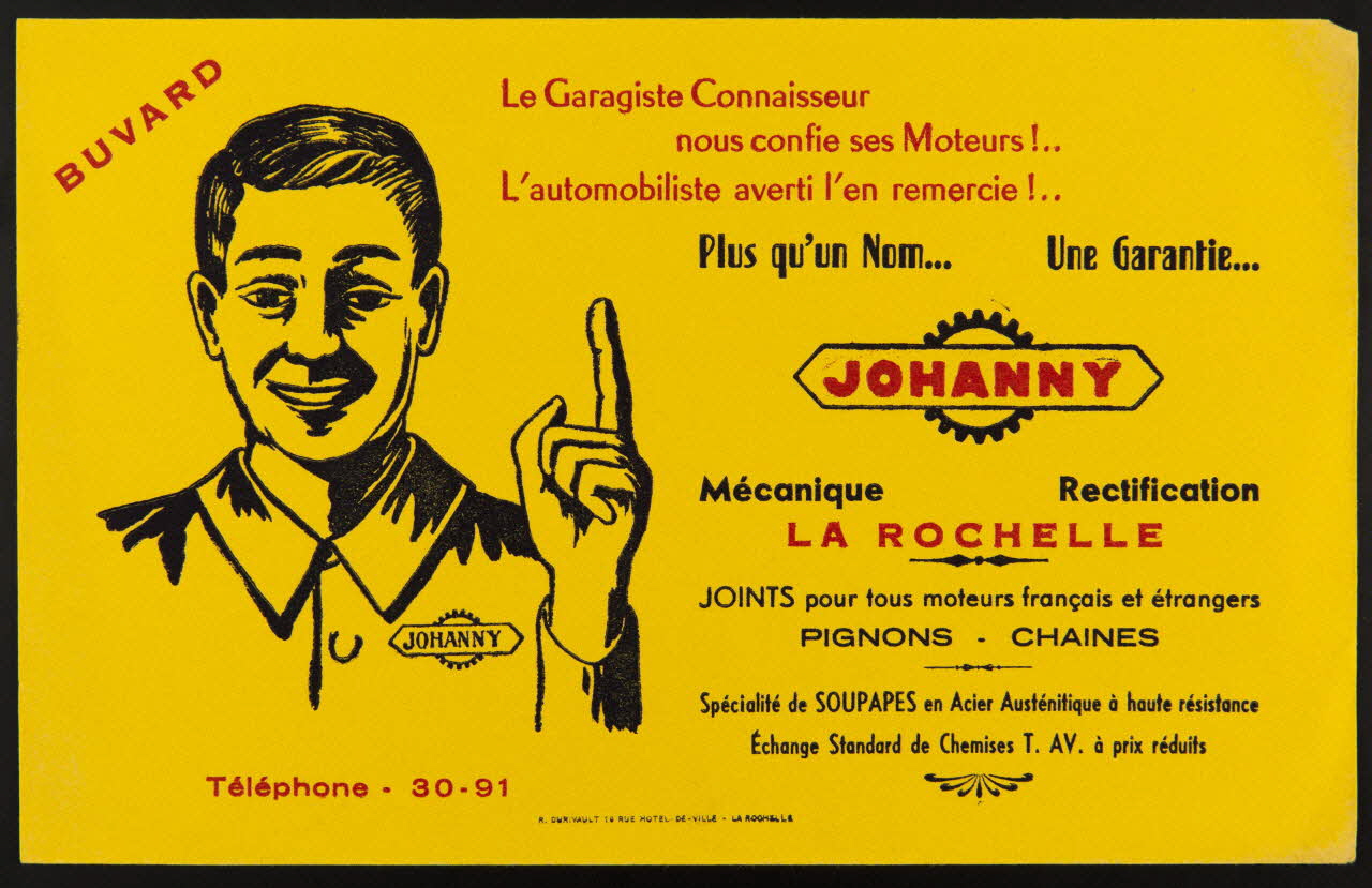 buvard publicitaire Plus qu'un Nom... Une garantie...  JOHANNY 1994.34.848 Photo
