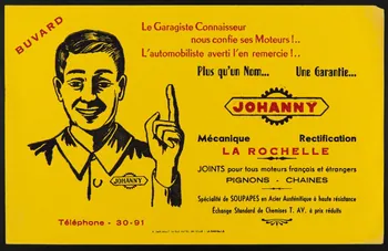 buvard publicitaire Plus qu'un Nom... Une garantie...  JOHANNY 1994.34.848 Photo