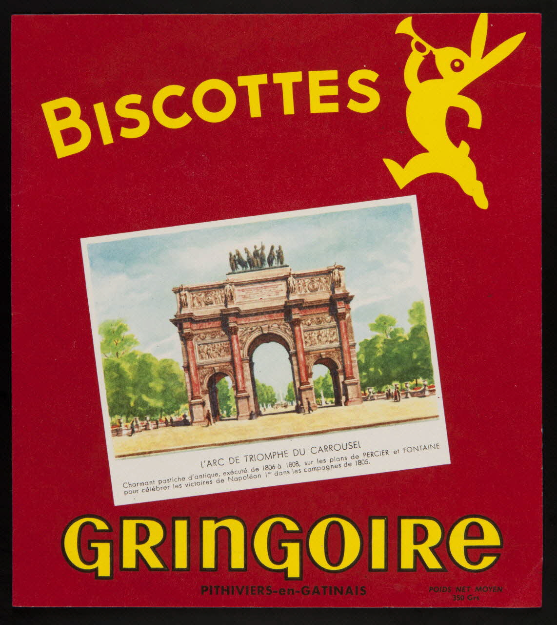 buvard publicitaire BISCOTTES  GRINGOIRE 1994.34.85 Photo