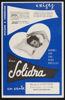 buvard publicitaire DORMEZ  SUR  VOS  DEUX  OREILLES  dans  Solidra 1994.34.877 Photo