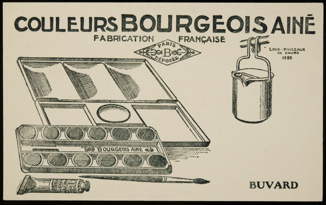 buvard publicitaire COULEURS BOURGEOIS AINE 1994.34.890 Photo