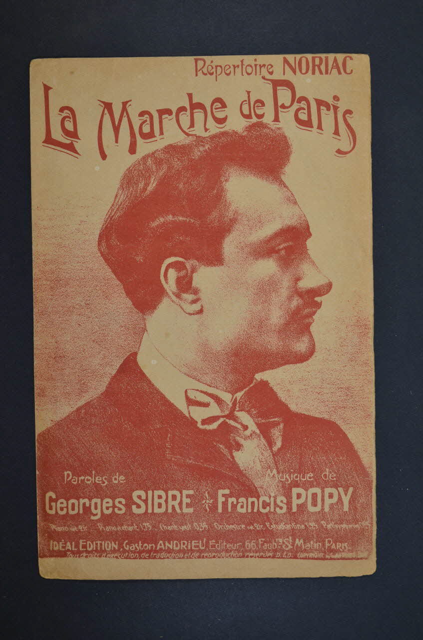 Georges Sibre ; Francis Popy ; Ideal Edition; ; Gaston Andrieu chanson petit format Île-de-France, France 1908 1966.189.108 Photo Mucem