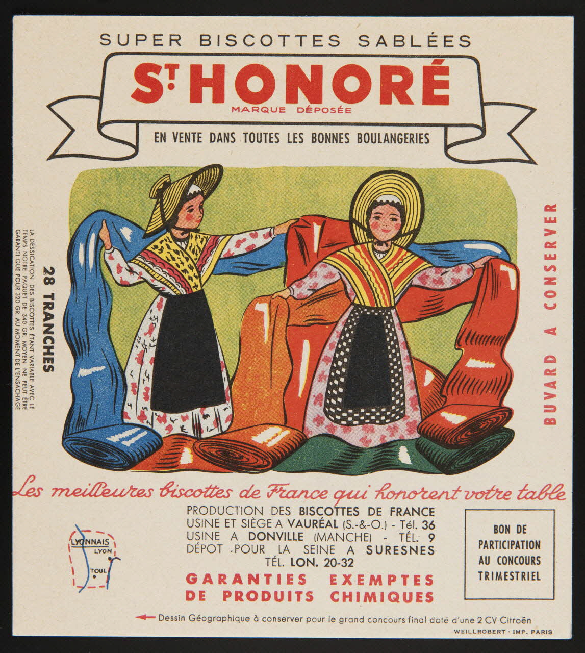 buvard publicitaire ST HONORE 1994.34.90 Photo