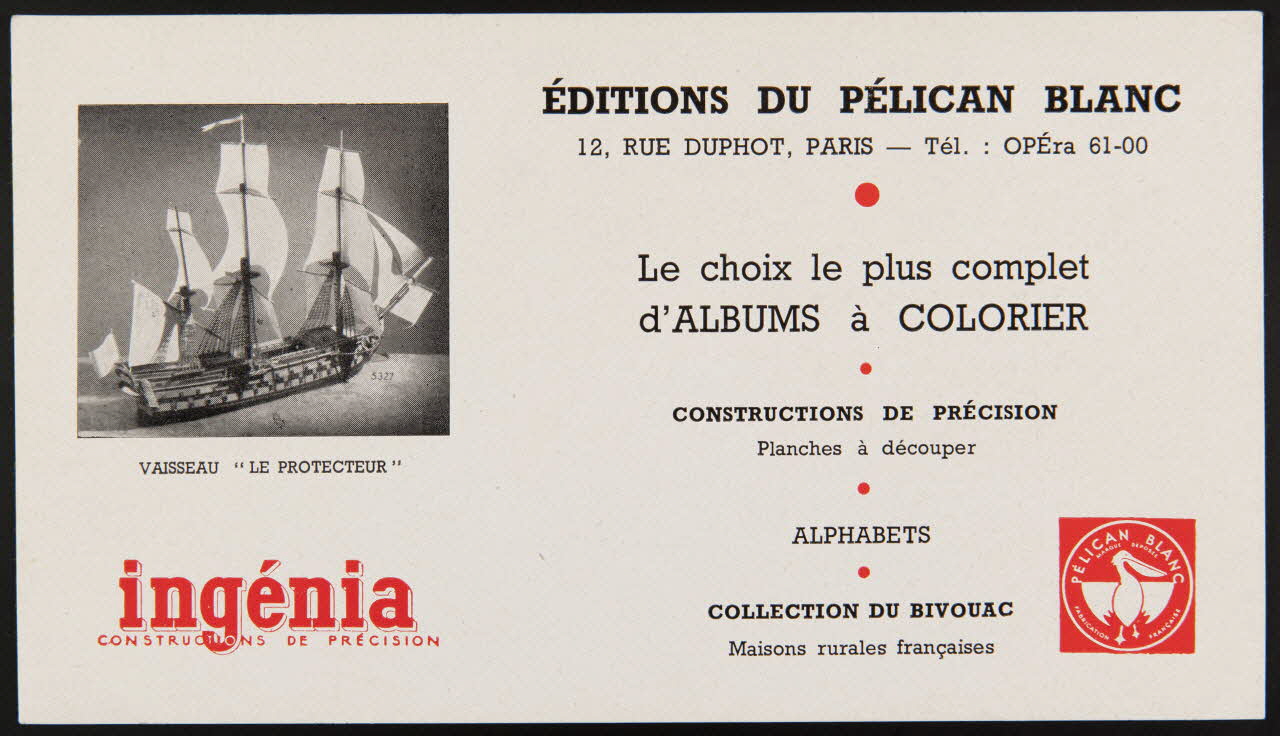 buvard publicitaire EDITIONS DU PELICAN BLANC 1994.34.900 Photo