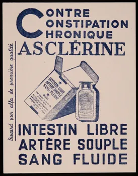 buvard publicitaire ASCLERINE 1994.34.916 Photo